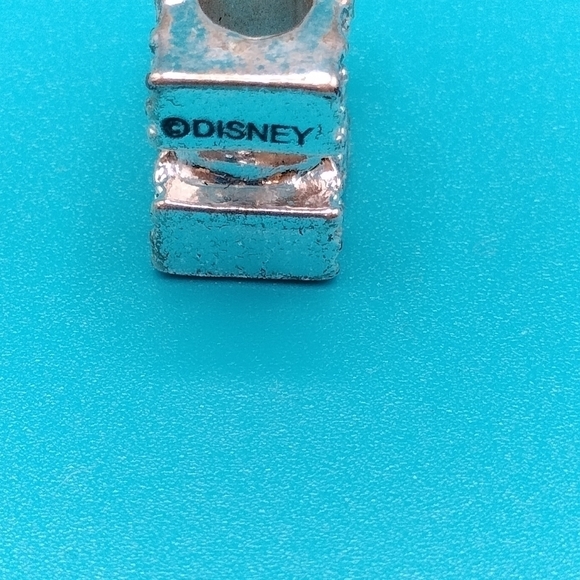 Disney World Princess Castle Silver Tone Crystal Rhinestones 3/4" Charm - Picture 2 of 4